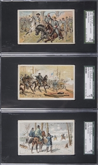 1887 N99 Honest/Gail & Ax "Battle Scenes" SGC-Graded Collection (11)